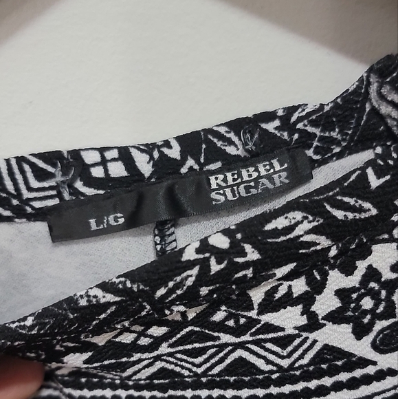 ❤️Rebel Sugar Black And White Mini Dress - Picture 4 of 16